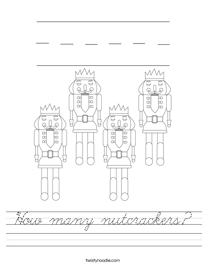 How many nutcrackers? Worksheet