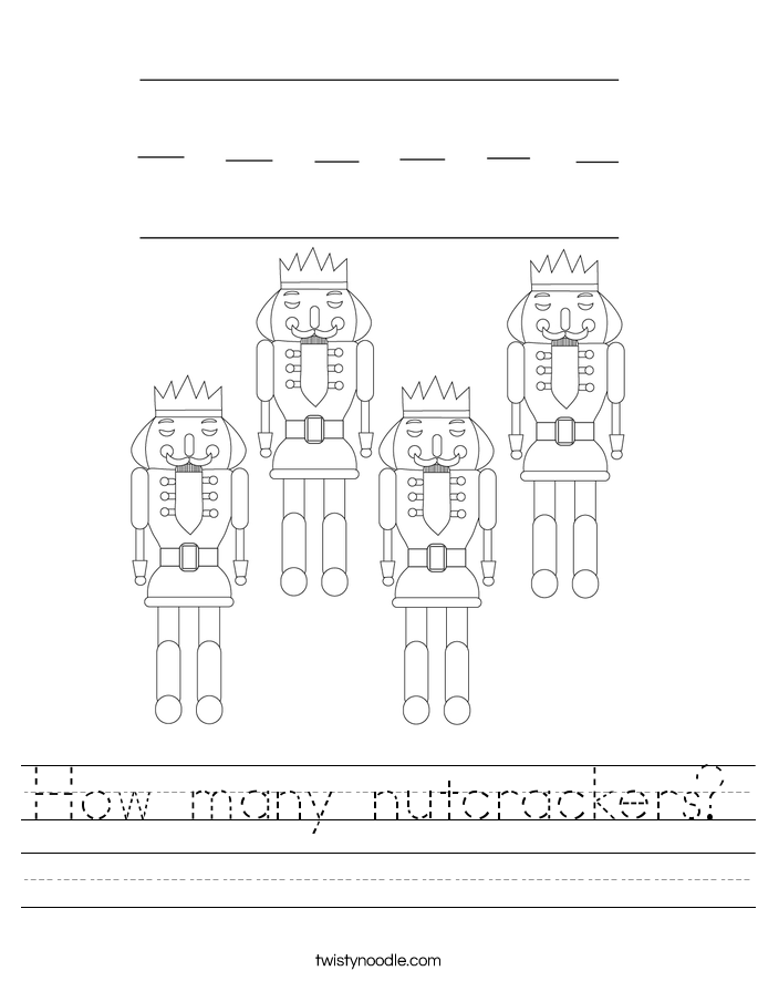 How many nutcrackers? Worksheet