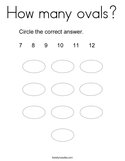 How many ovals Coloring Page