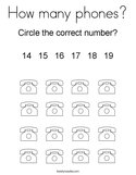 How many phones Coloring Page