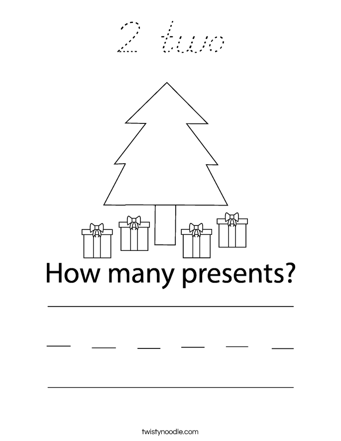 2 two Coloring Page