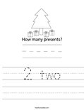 2 two Worksheet