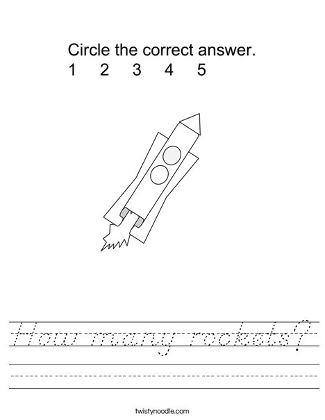 How many rockets? Worksheet
