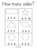 How many sides Coloring Page