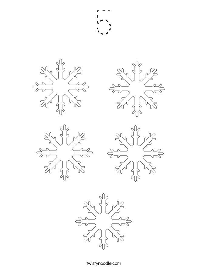 5 Coloring Page