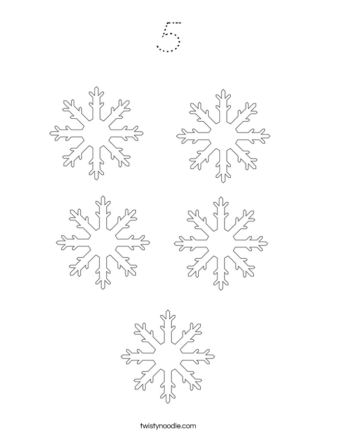 5 Coloring Page