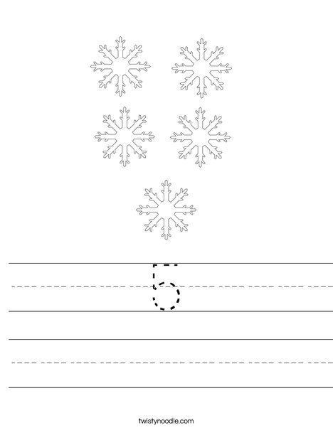 How many snowflakes? Worksheet