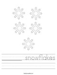 ______ snowflakes Worksheet