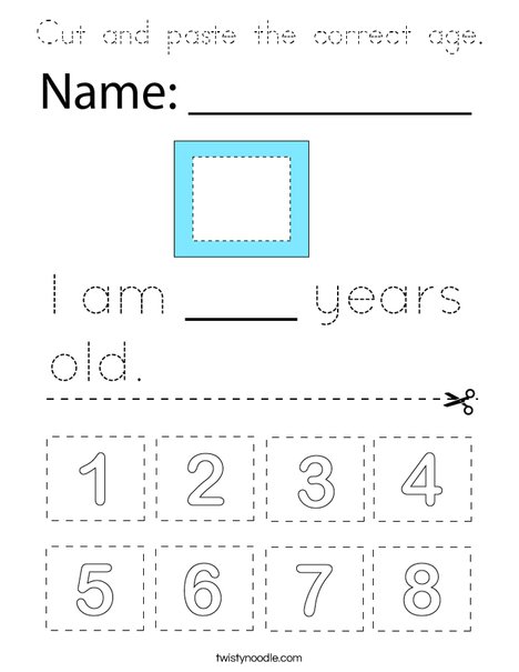 How old are you? Coloring Page
