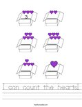 I can count the hearts! Worksheet