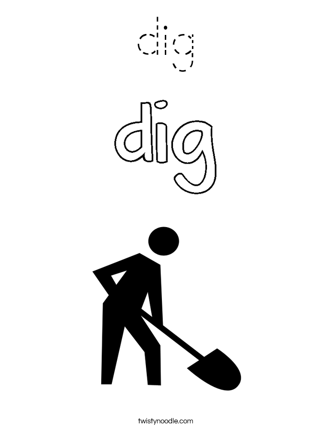 dig Coloring Page