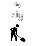 dig Coloring Page