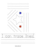 I can trace lines! Worksheet