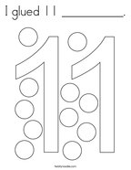 number 11 coloring pages twisty noodle