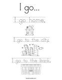 I go  Coloring Page