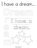 I have a dream... Coloring Page