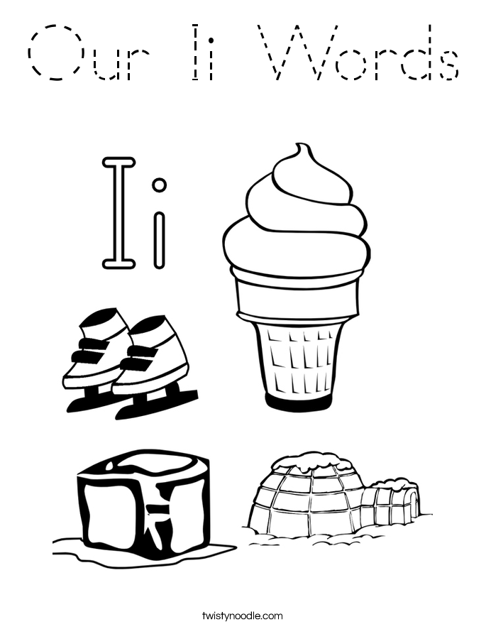 Our Ii Words Coloring Page