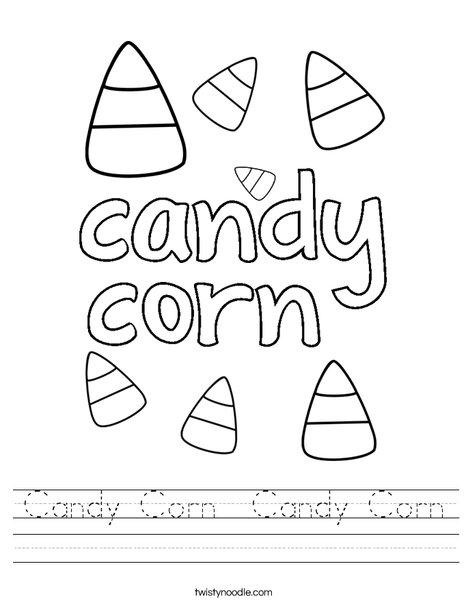 I Love Candy Corn! Worksheet