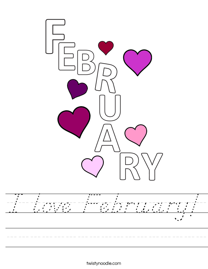 I love February! Worksheet