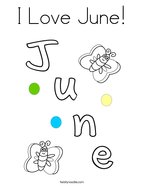 practice writing the word june coloring page twisty noodle