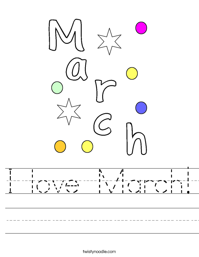 I love March! Worksheet