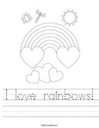 rainbow worksheets twisty noodle