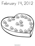 February 14, 2012 Coloring Page