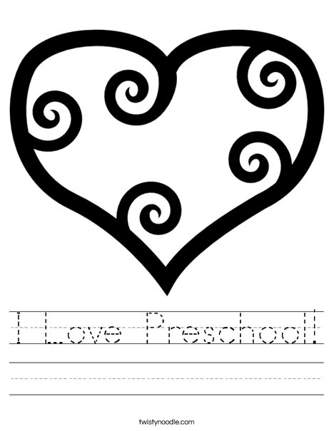 I Love You! Worksheet