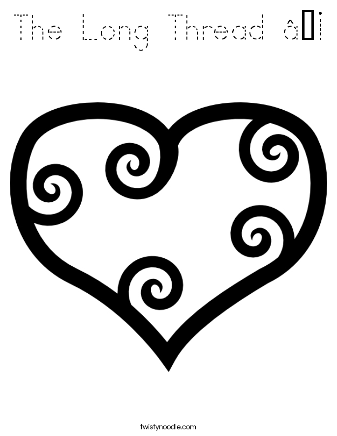 The Long Thread ♡ Coloring Page