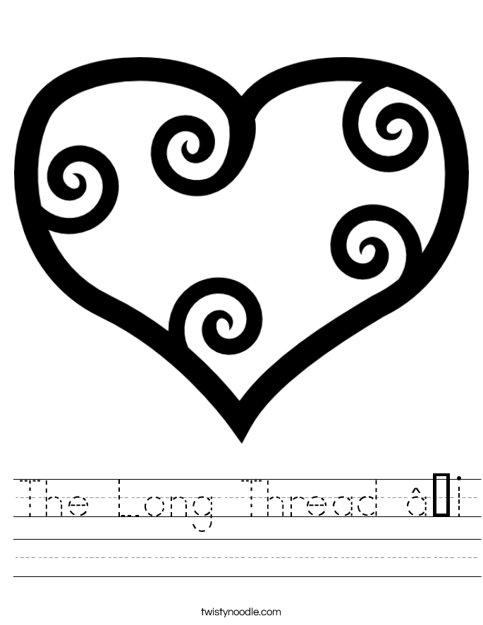 The Long Thread ♡ Worksheet