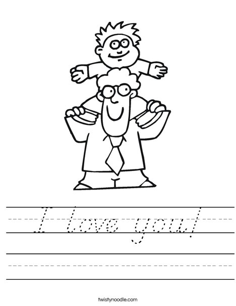 Dad and Son Worksheet