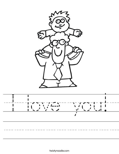 Dad and Son Worksheet