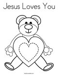 Jesus Loves You Coloring Page