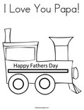 I Love You Papa!Coloring Page