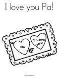 I love you Pa!Coloring Page