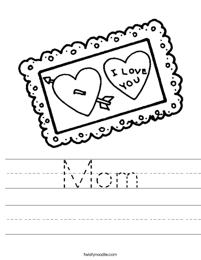 Mom Worksheet