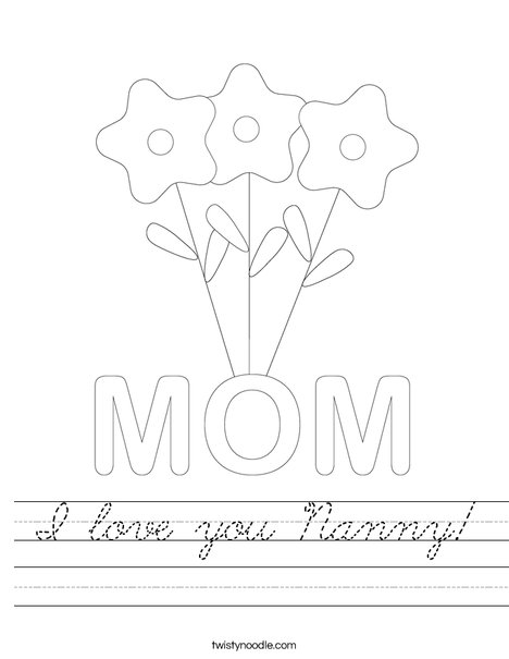 Mother's Day Flowers Worksheet