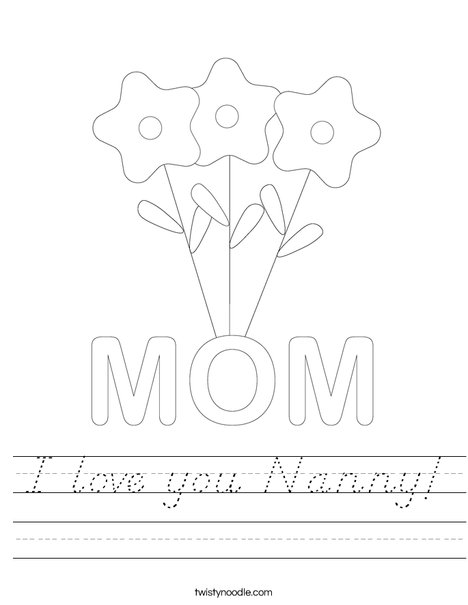 Mother's Day Flowers Worksheet