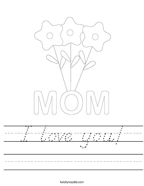 Mother's Day Flowers Worksheet