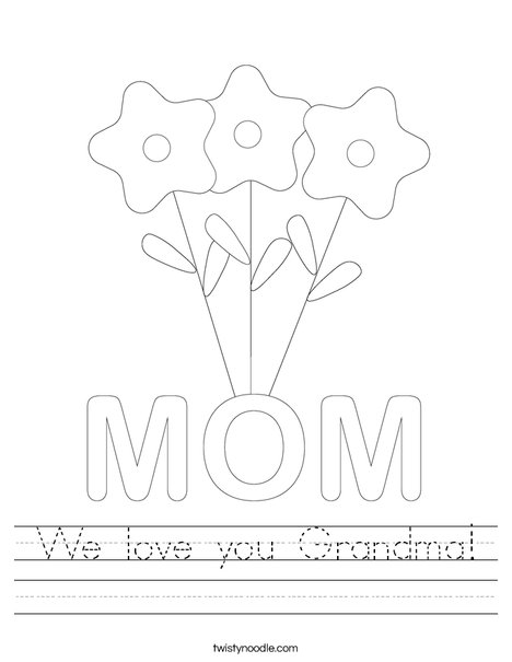 Mother's Day Flowers Worksheet