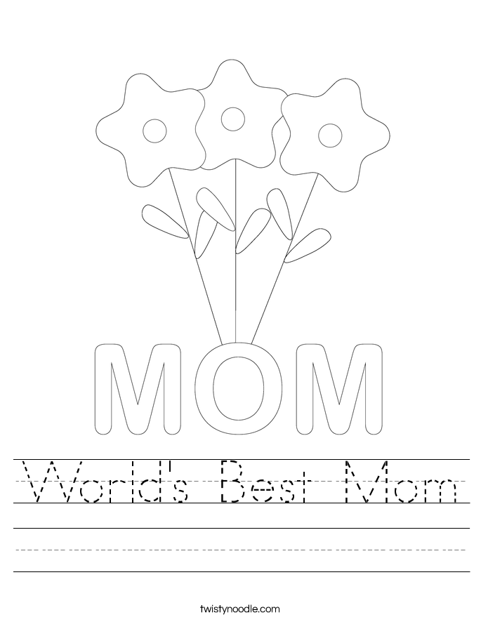 World's Best Mom Worksheet