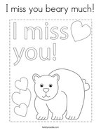 Miss You Coloring Pages - Twisty Noodle