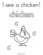 I see a chicken Coloring Page