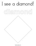 I see a diamond Coloring Page