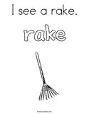 I see a rake Coloring Page