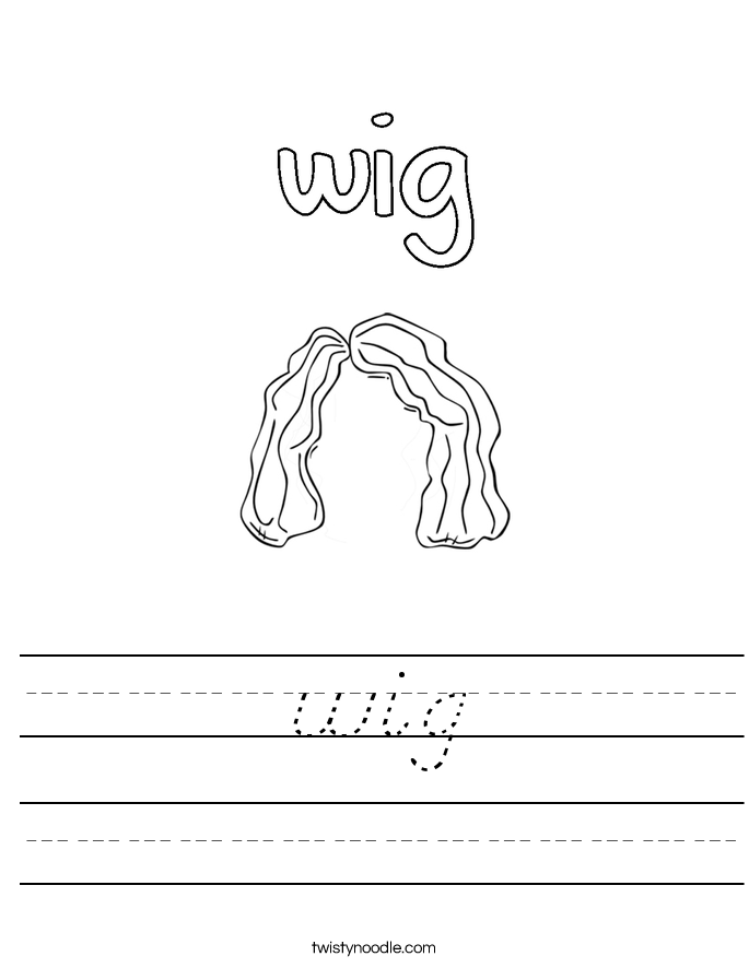 wig Worksheet