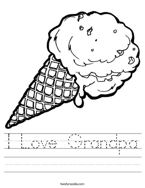 Ice Cream Cone Worksheet