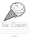 Ice Cream Worksheet