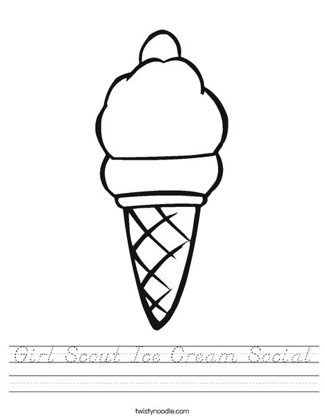Ice Cream Worksheet