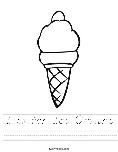 Ice Cream Worksheet